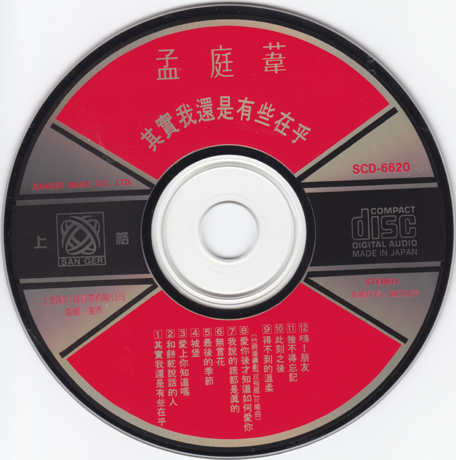 1990 其實我還是有些在乎 光碟片