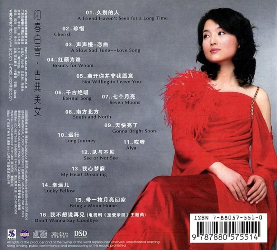 2005 我不想說再見 專輯封底