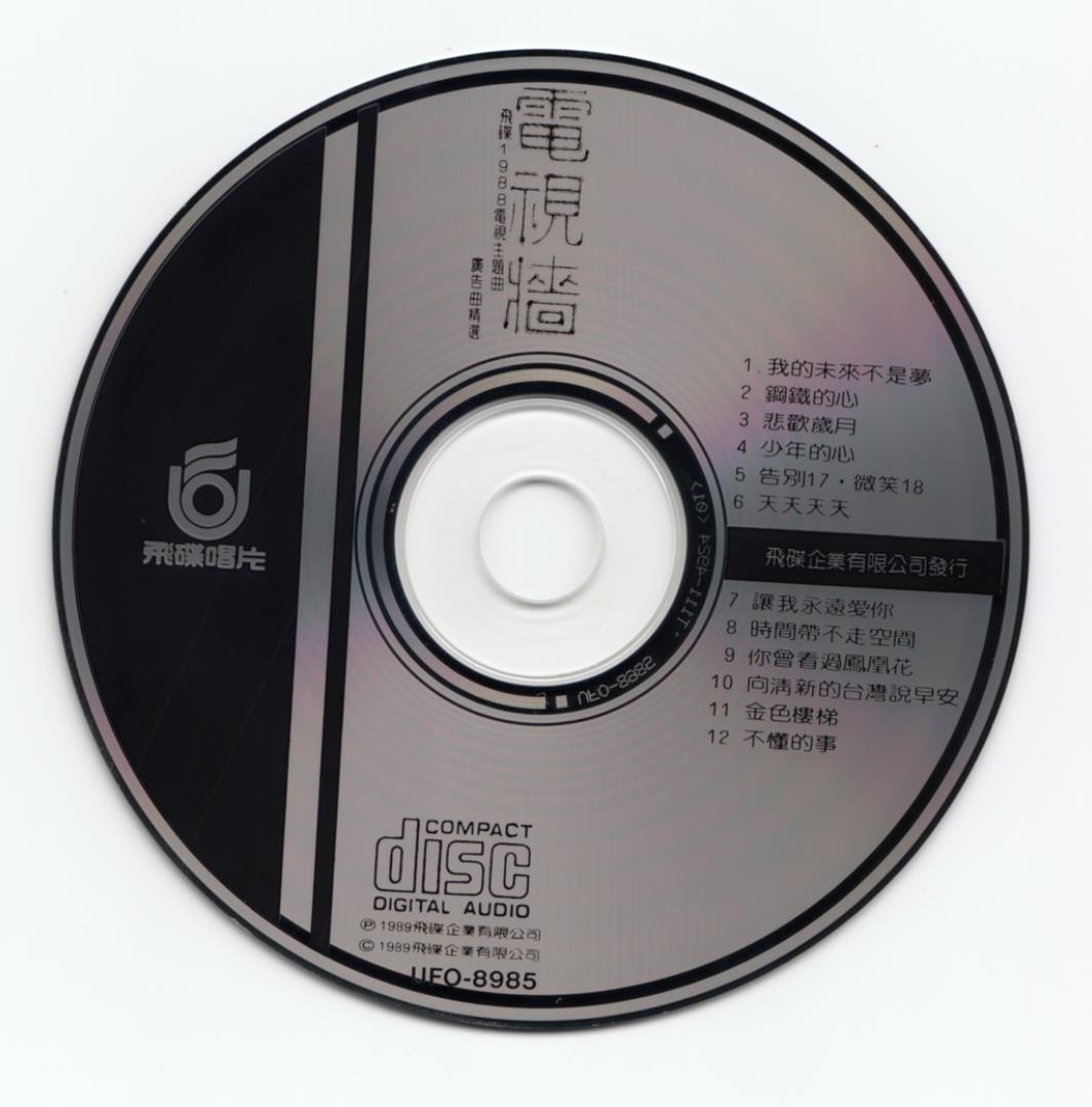 1988 電視牆 電視主題曲廣告曲精選 光碟片