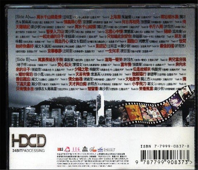 2003 《香港老影視》 粵語懷舊金曲輯 專輯封底