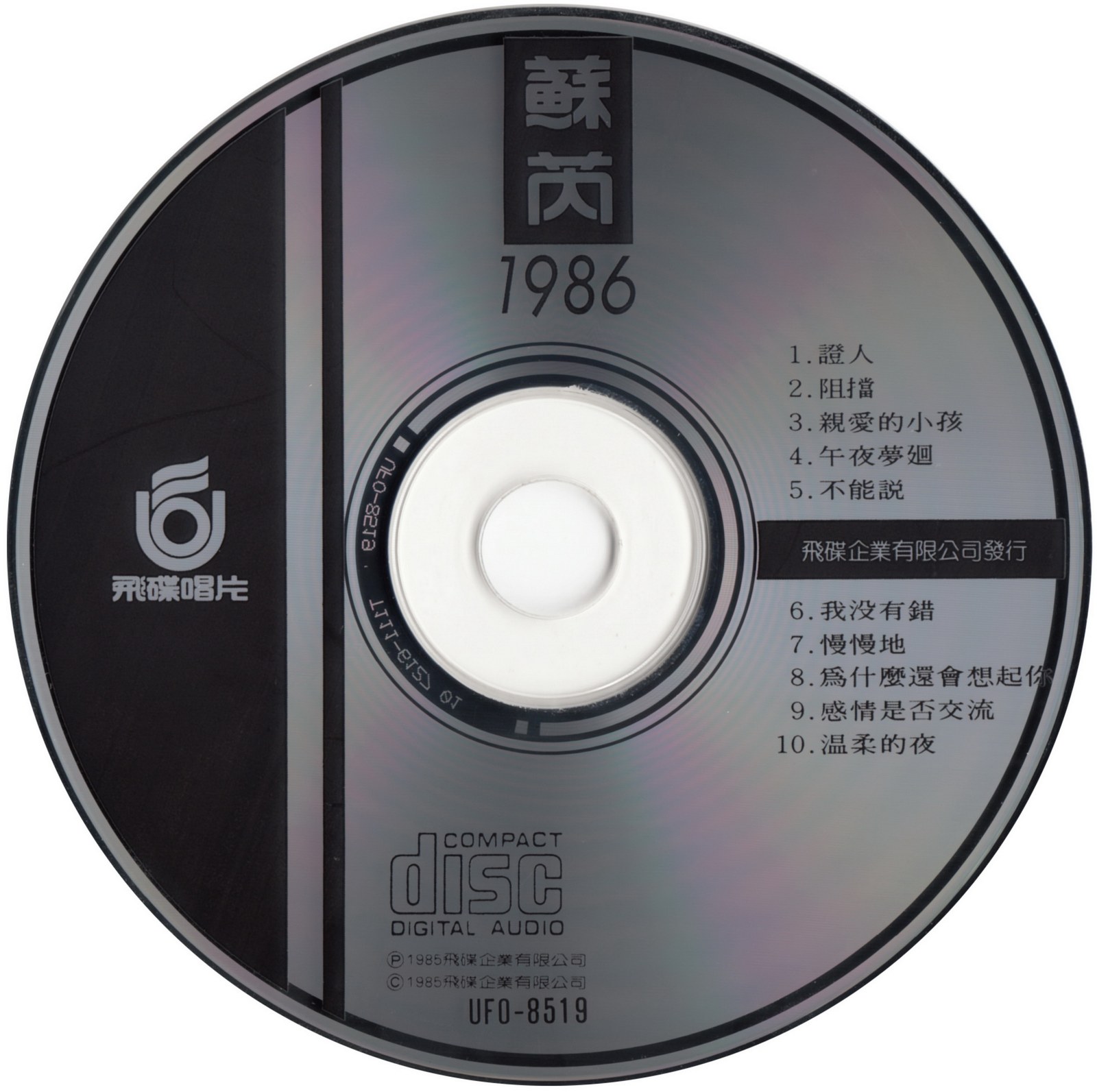 1985 親愛的小孩 光碟片